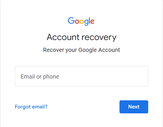 Account Recovery